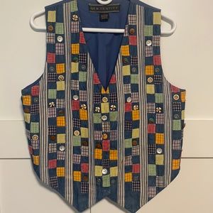 VTG New Identity (Button) patchwork vest